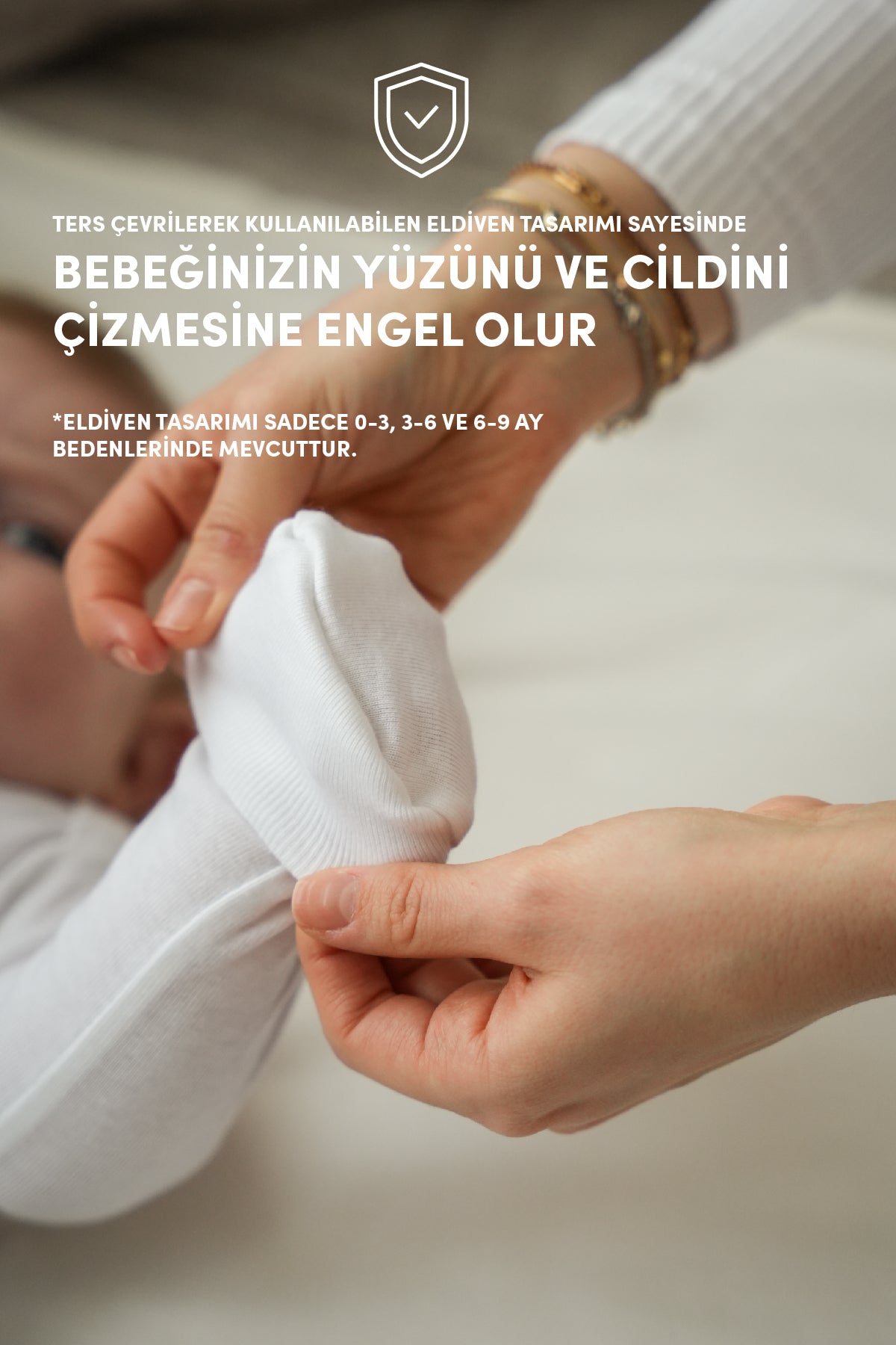 Minuche %100 Pamuk 6'lı Bebek Body - Uzun Kollu ve Çıtçıtlı Beyaz Zıbın