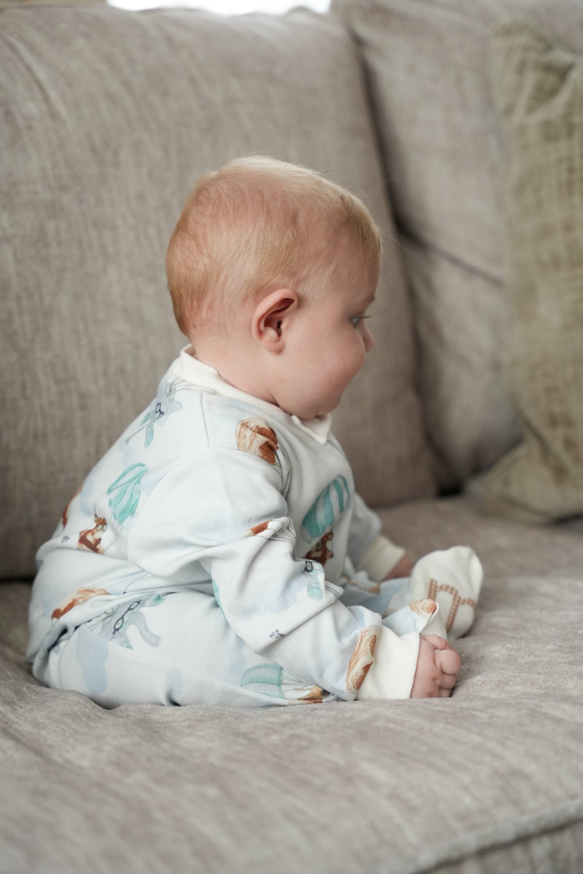 Minuche Bebek Uyku Tulumu ve Oyun Pijaması %100 Pamuk - Tek Parça Önden Fermuarlı Tulum Pijama
