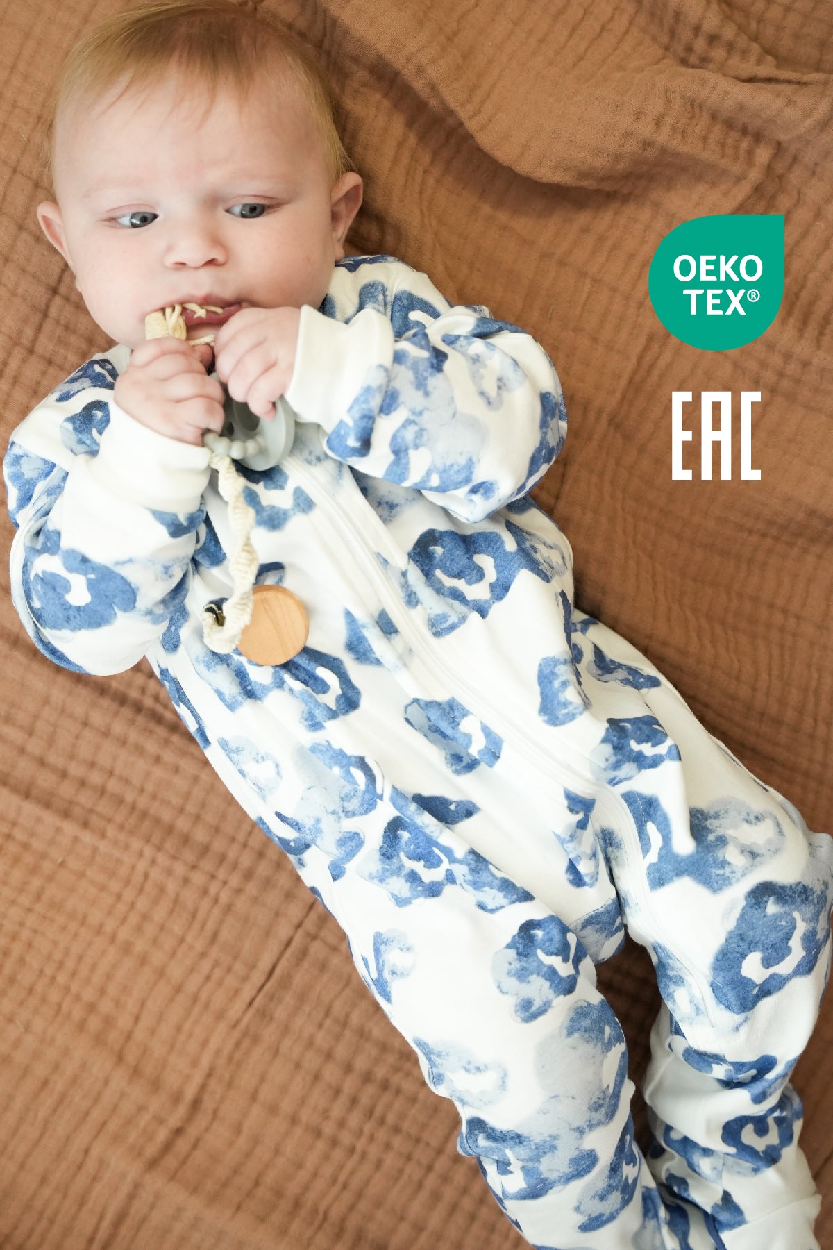 Minuche Bebek Uyku Tulumu ve Oyun Pijaması %100 Pamuk - Tek Parça Önden Fermuarlı Tulum Pijama