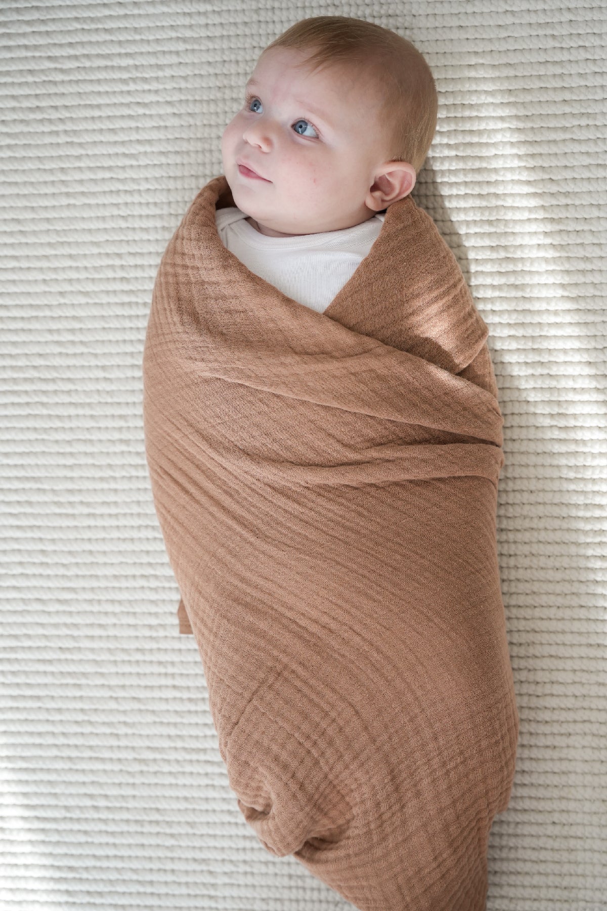 Minuche Müslin Bebek Kundak Örtüsü 120X120 cm - %100 Pamuk 4 Kat Müslin Bebek Battaniye