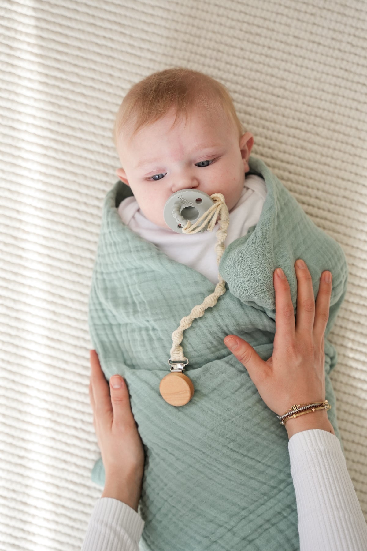 Minuche Müslin Bebek Kundak Örtüsü 120X120 cm - %100 Pamuk 4 Kat Müslin Bebek Battaniye