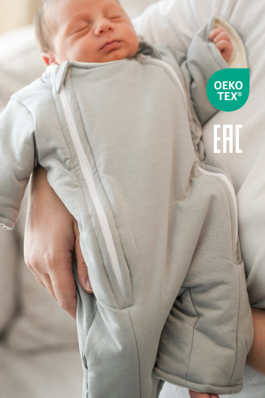 Minuche %100 Pamuk Bebek Uyku Tulumu - Elyaf Dolgulu ve Kolay Alt Değiştirme İçin Çift Fermuarlı