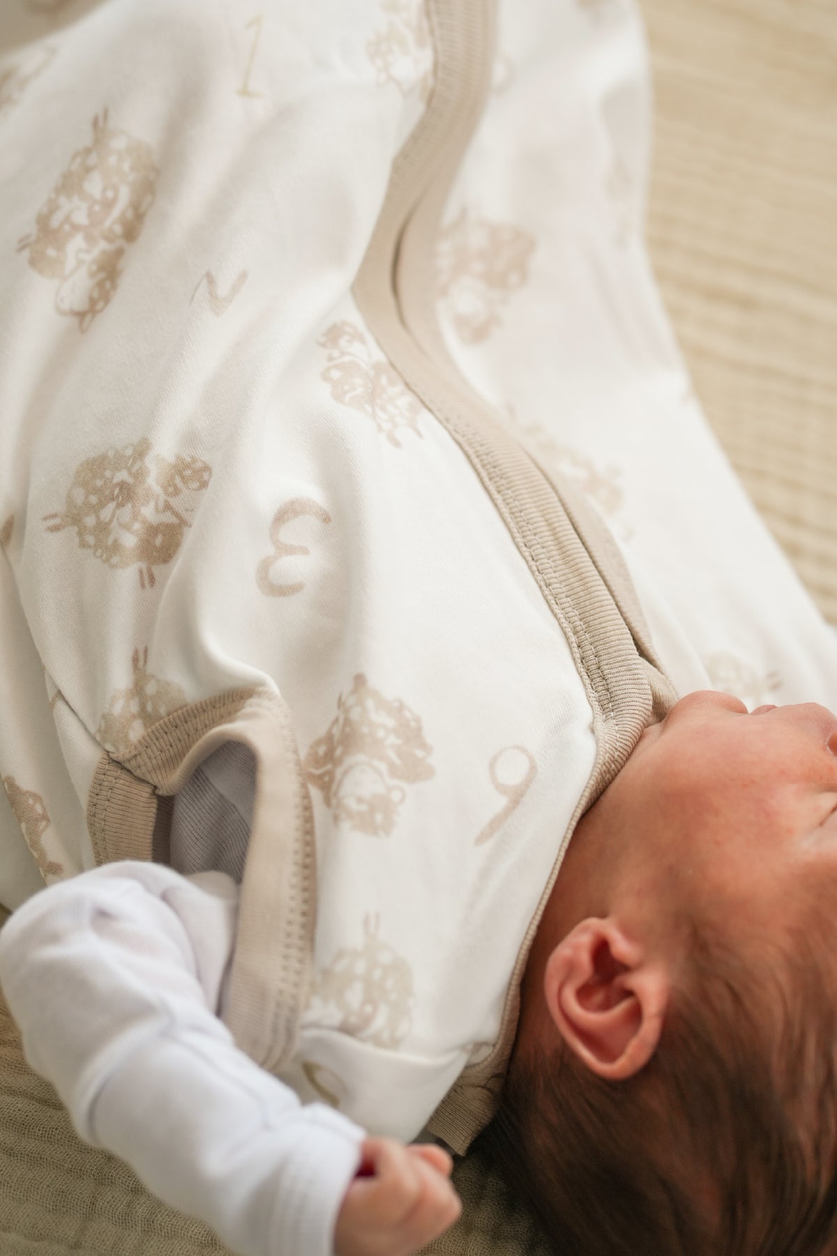 Minuche Bebek Giyilebilir Battaniye - 0.5 TOG %100 Pamuk İnce Yazlık Kundak