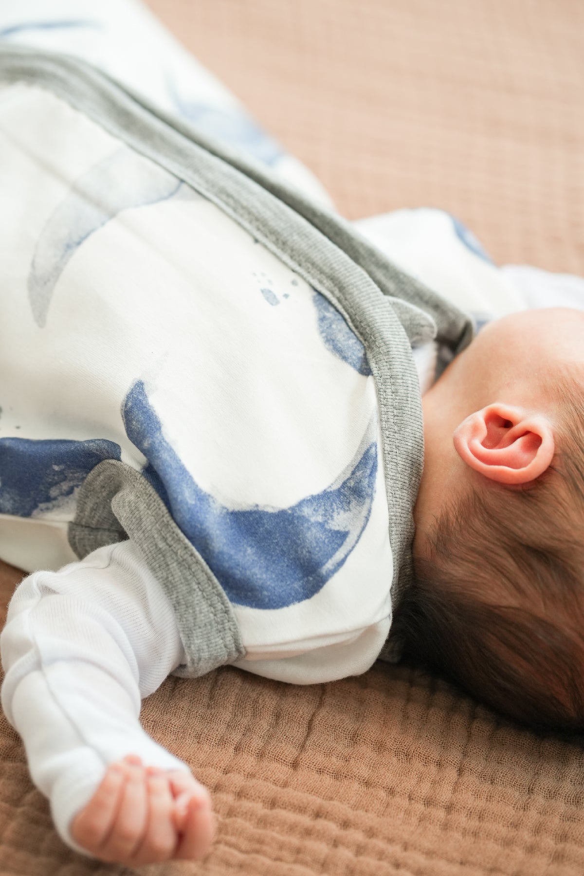 Minuche Bebek Giyilebilir Battaniye - 1.5 TOG %100 Pamuk Kalın Kışlık Kundak